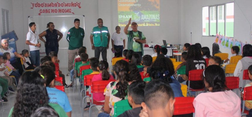  Instituto de Proteção Ambiental do Amazonas (Ipaam) concluiu, na sexta-feira (18), uma ação de educação ambiental voltada para a prevenção de queimadas e desmatamento no município de Silves (a 204 quilômetros de Manaus). Realizada nesta semana (14 a 18/07), a atividade alcançou 817 crianças e adolescentes matriculados na rede pública municipal e estadual.